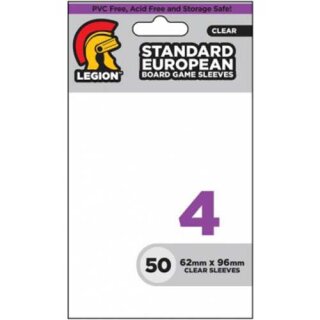 Legion - Standard Sleeves - Board Game Sleeve 4 - European (50 Sleeves)
