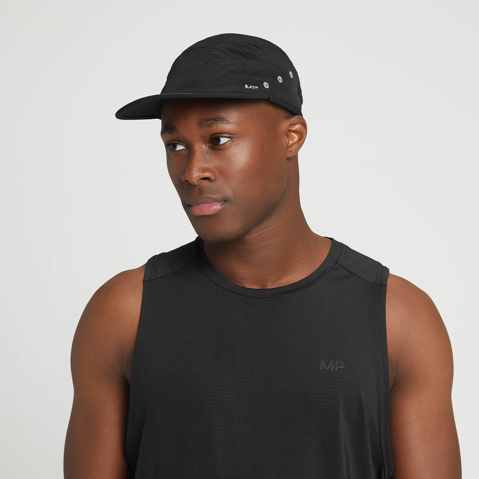 Casquette technique à 5 pans MP – Noir