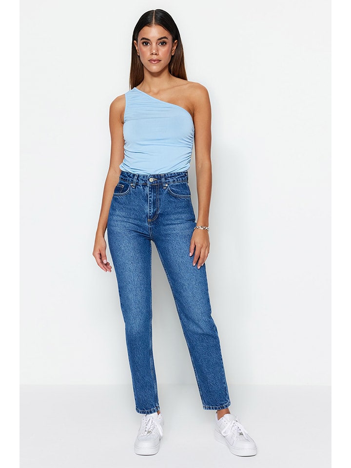 trendyol Jeans - Mom fit - in Blau günstig kaufen