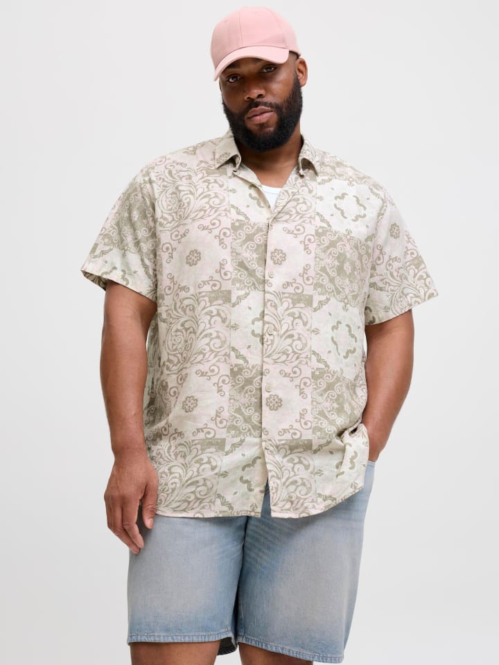 JACK & JONES PLUS Hemd in Tickled Pink günstig kaufen