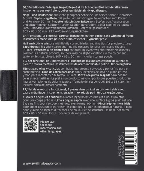 ZWILLING Beauty Classic Nagelpflege-Set - black Maniküre-Set