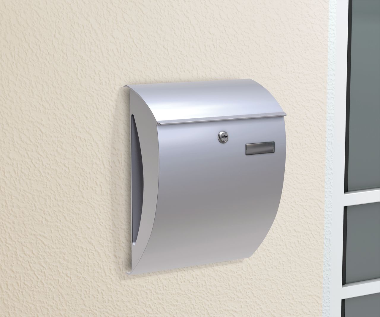Basi Briefkasten - BK 2000 - Stahl Silber