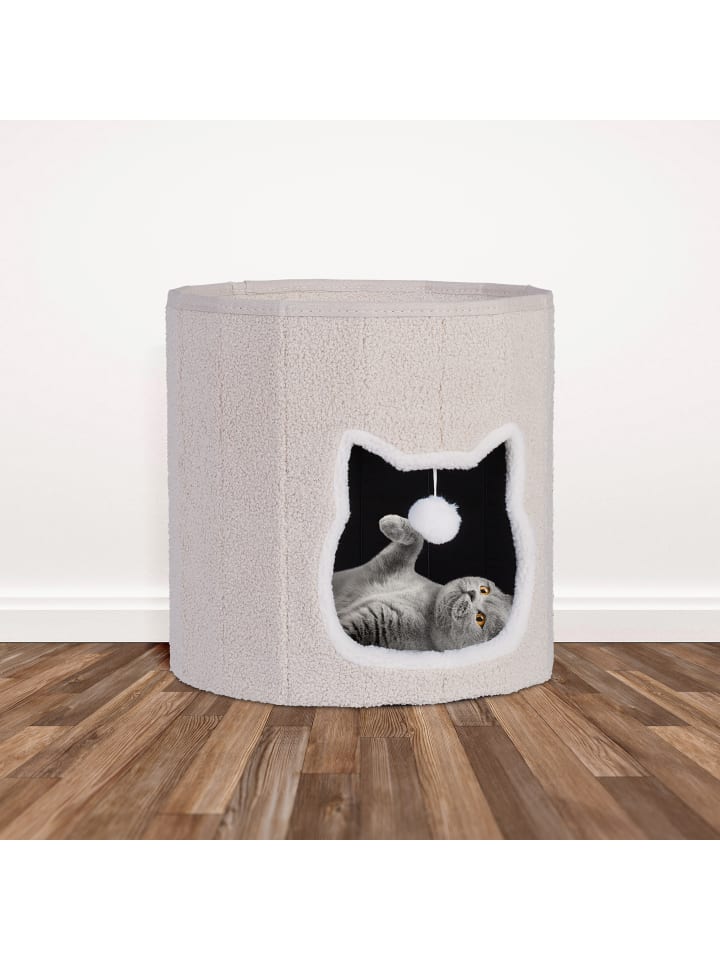 relaxdays Katzenhöhle in Beige - (H)40 x Ø 39 cm günstig kaufen onesize