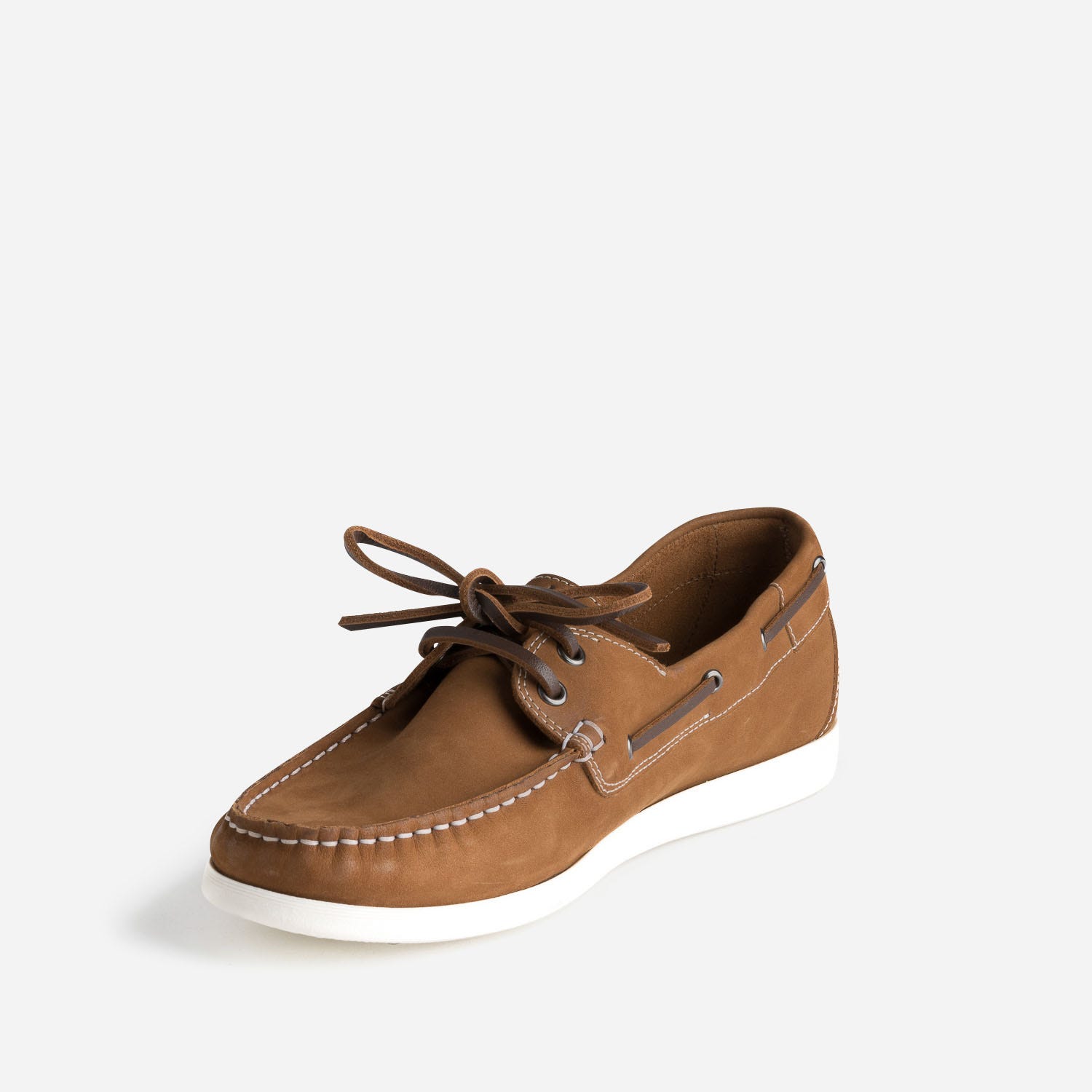 Chaussure-bateau TBS camel en cuir