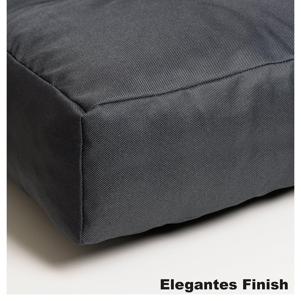 KingMatratzen Palettenkissen Wasserdichtes Sitzkissen 120x80x12cm für Set DUNKELGRAU #13, 1 Stück