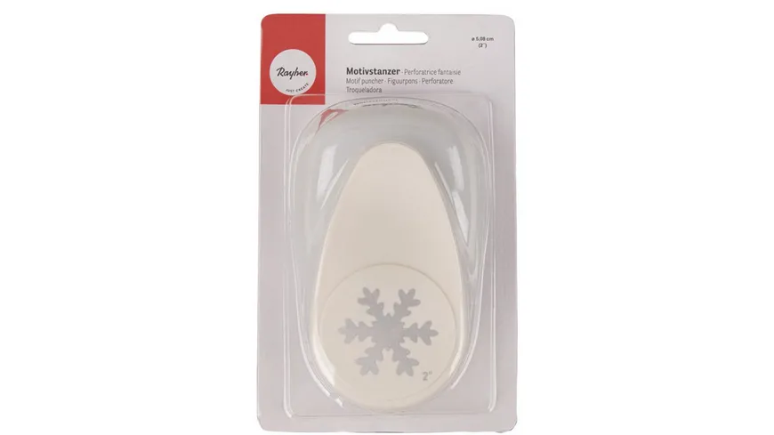 rayher Motivstanzer Schneeflocke 5,08cm ø