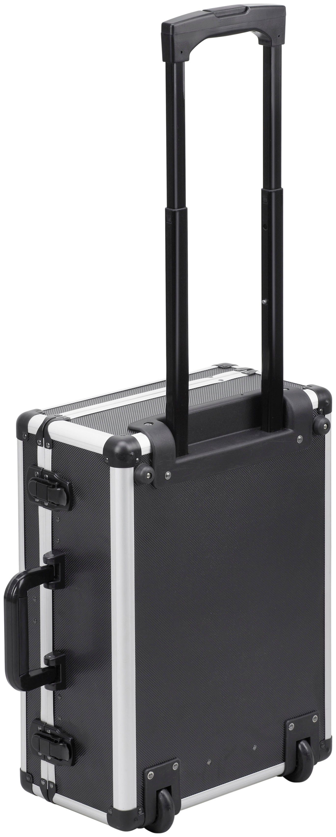 meister Werkzeugset Profi Werkzeugtrolley / 8971440, 156-teilig, mit Rollen und Teleskophandgriff