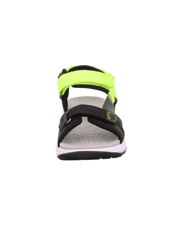 superfit Sandale CRISS CROSS in Schwarz/Gelb günstig kaufen