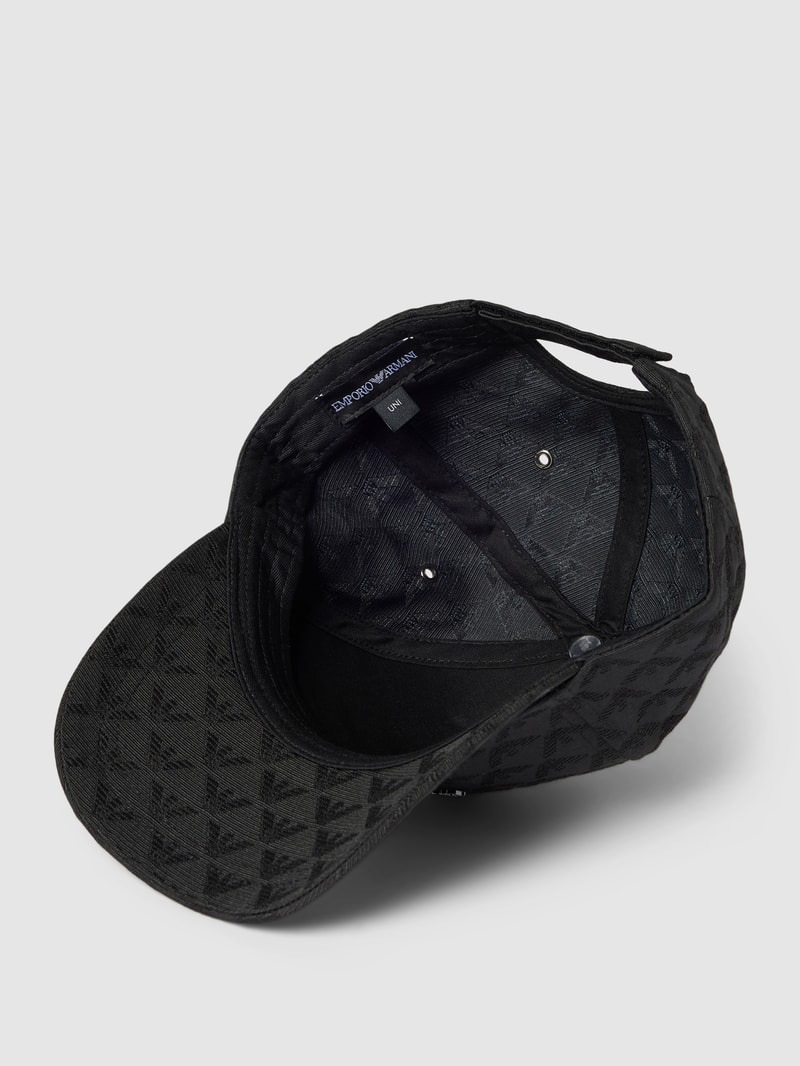 Basecap mit Label-Detail in schwarz
