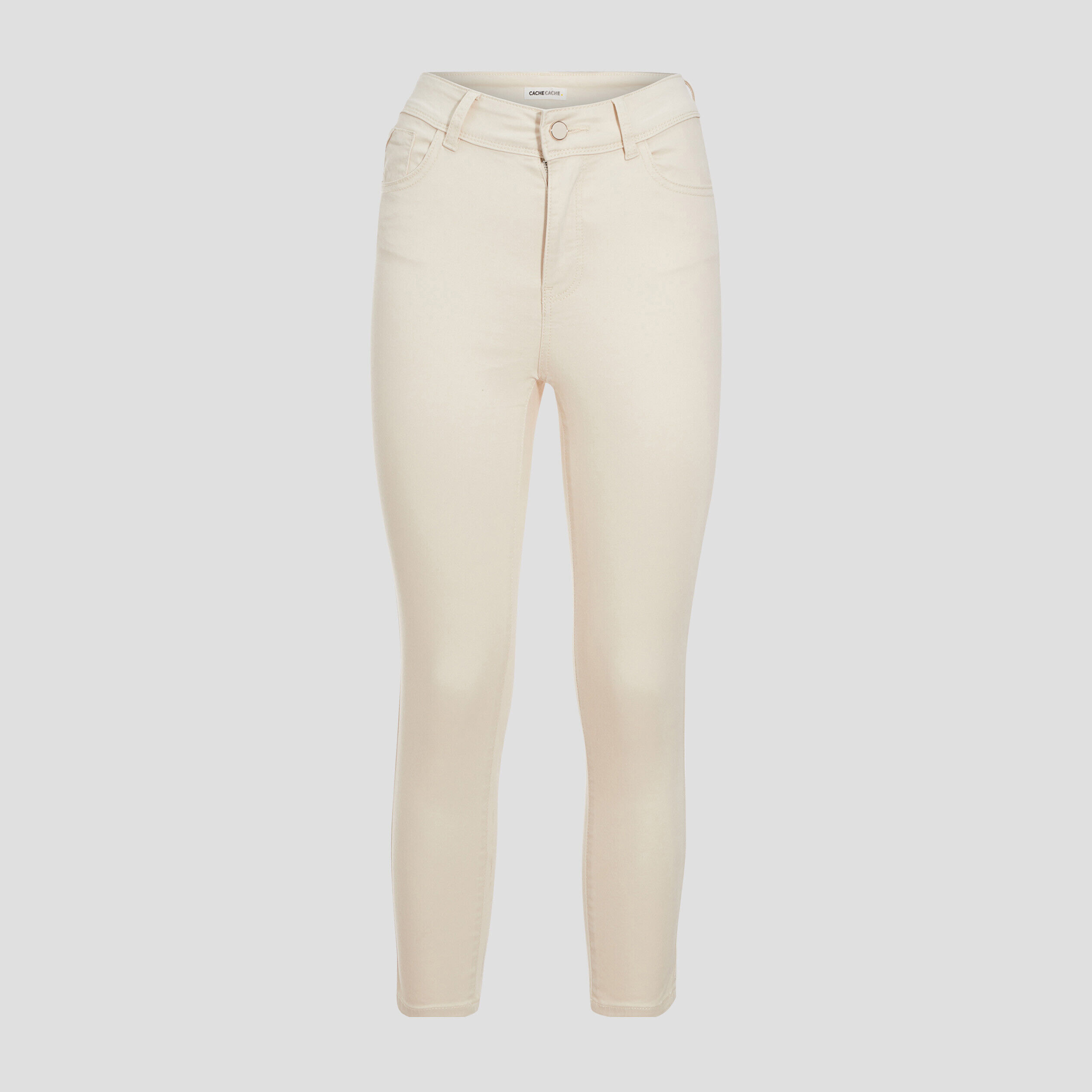 Pantalon slim push up 7/8ème ivoire femme | Cache Cache