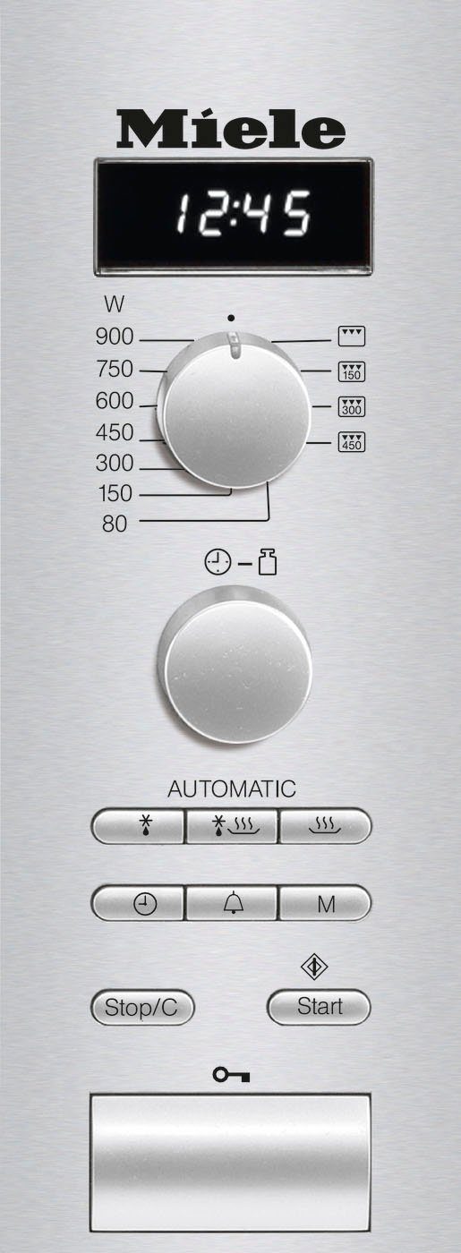 Miele Mikrowelle M 6012 SC mit Automatikprogrammen, Grill, Mikrowelle, 26 l