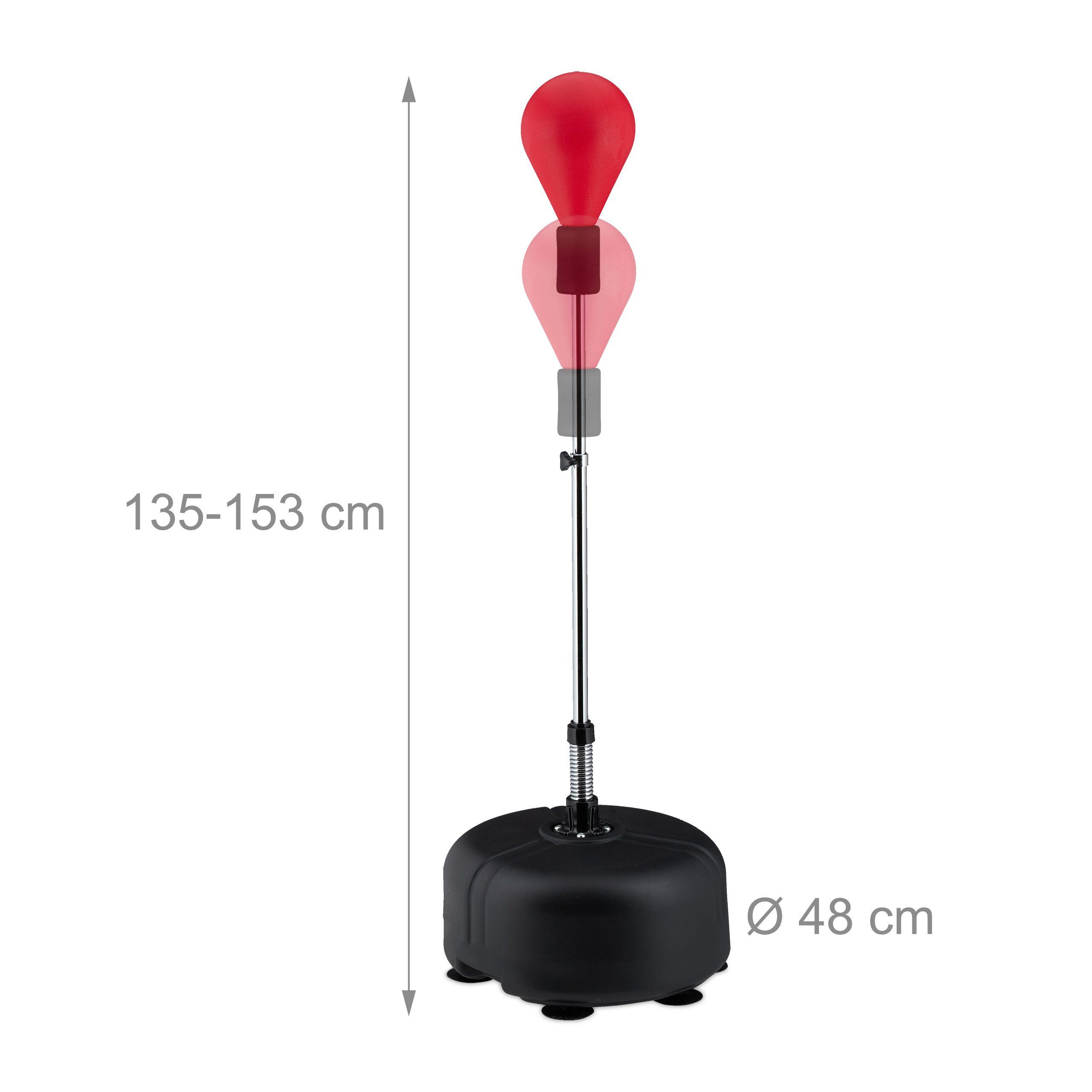 relaxdays Punchingball Punchingball für Erwachsene