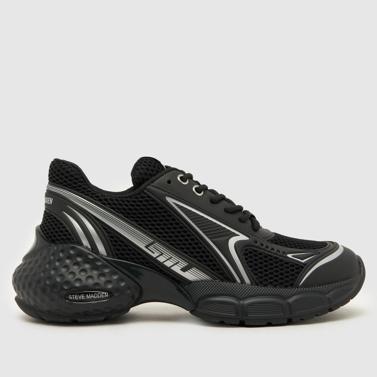 Steve Madden satellite tenisky v černé a stříbrné barvě