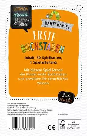 Erste Buchstaben - Kartenspiel ab 5 Jahren