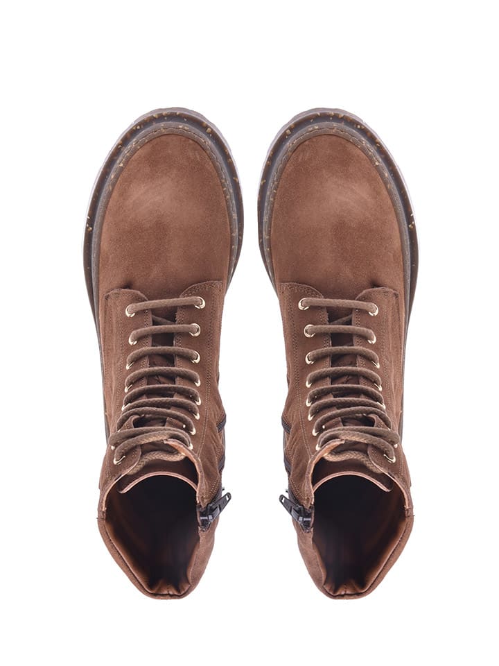 Baldinini Leder-Boots in Braun günstig kaufen