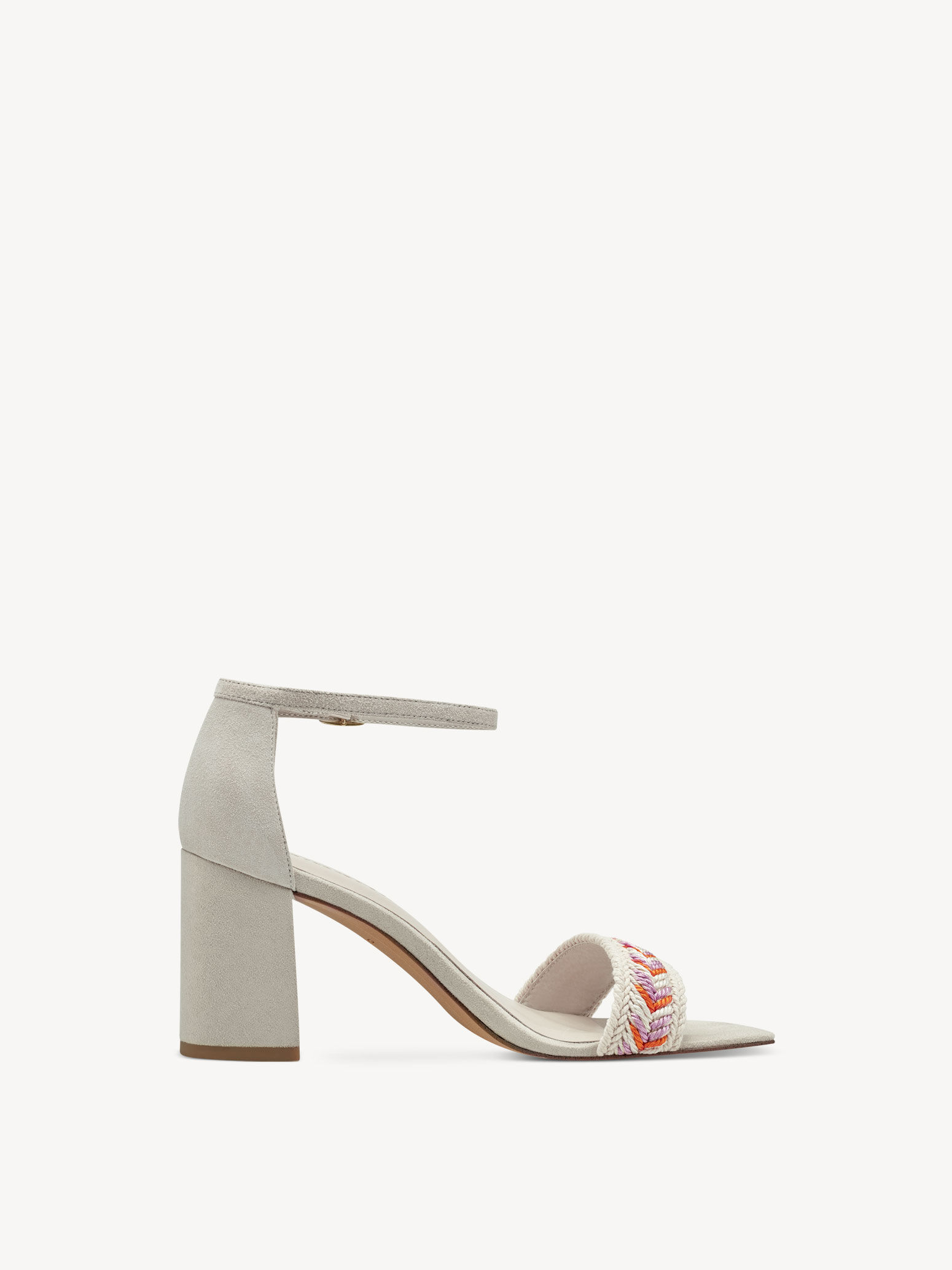 Sandale à talon - beige