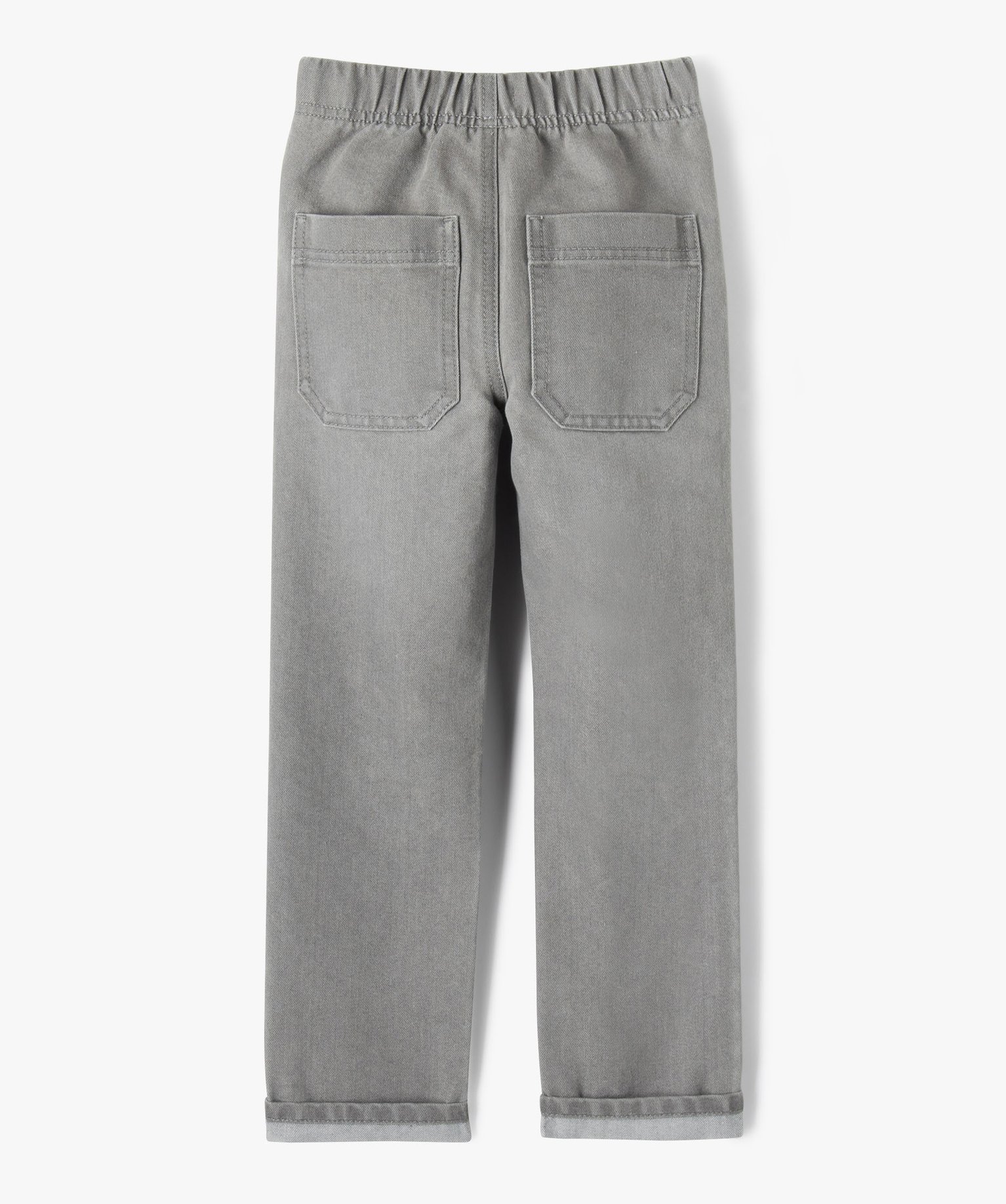 Jean Regular avec ceinture élastique Garçon gris | GEMO