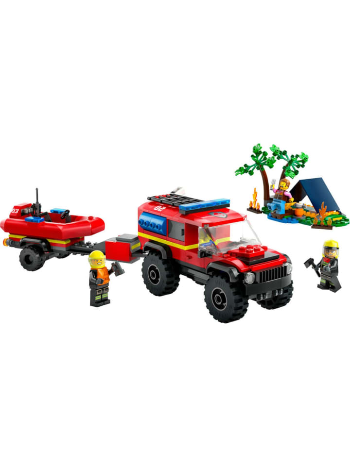 LEGO City Feuerwehrgeländewagen mit Rettungsboot in Mehrfarbig ab 5 Jahre günstig kaufen onesize