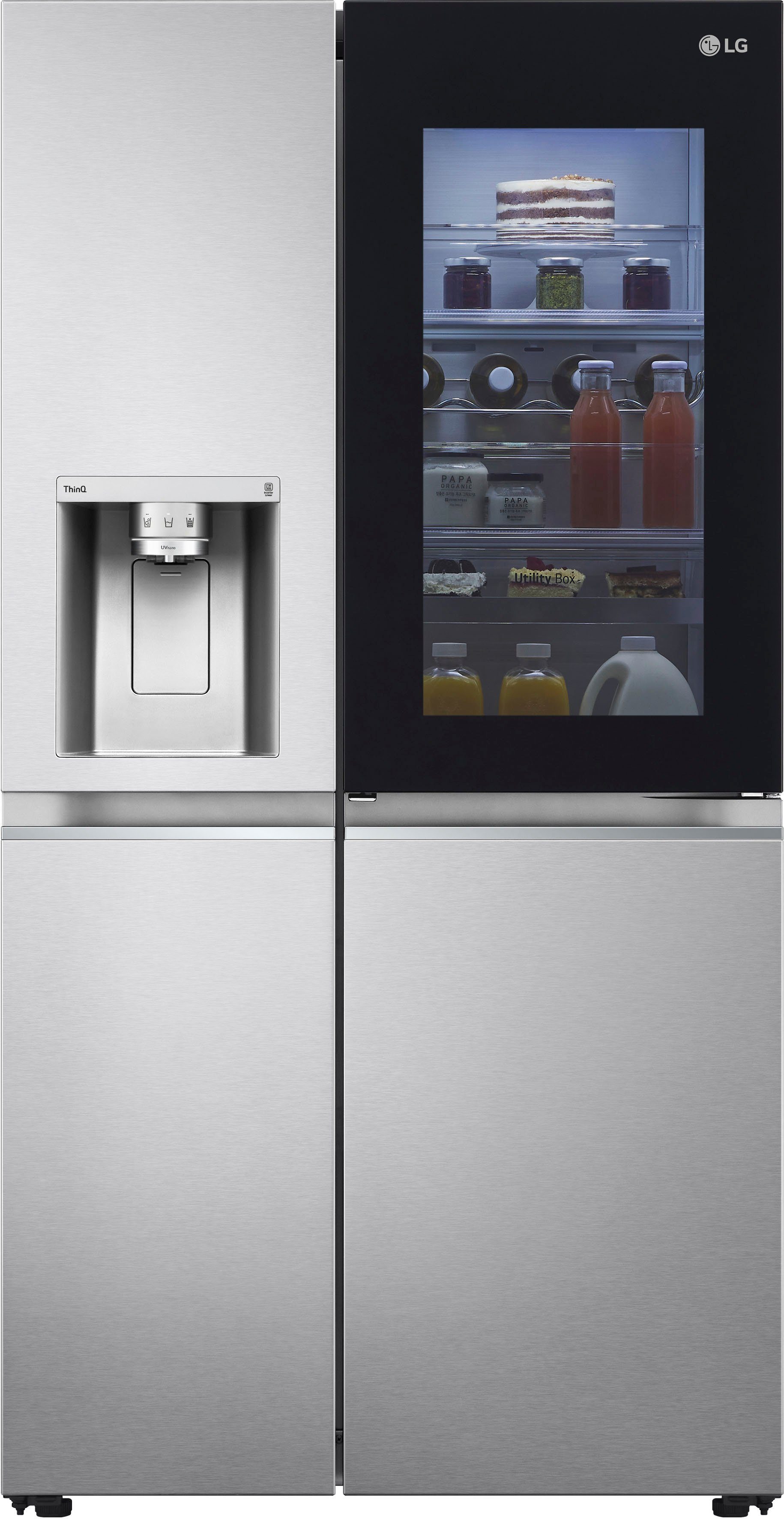 LG Side-by-Side GSXV90BSAE, 179 cm hoch, 91,3 cm breit, InstaView™