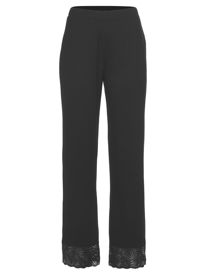 LASCANA Schlafhose in schwarz günstig kaufen