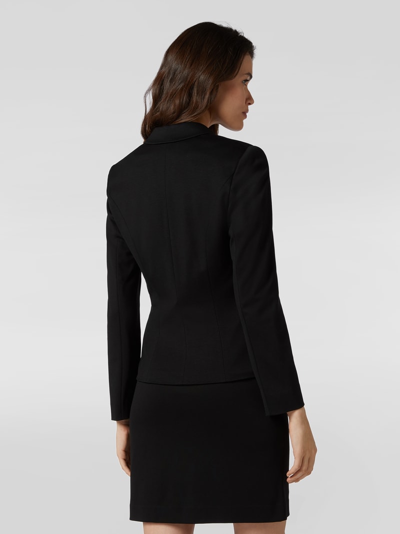 Blazer mit angedeuteten Pattentaschen in schwarz