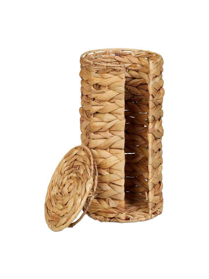 relaxdays Toilettenpapier Aufbewahrung in Natur - (H)34 x Ø 18 cm günstig kaufen onesize