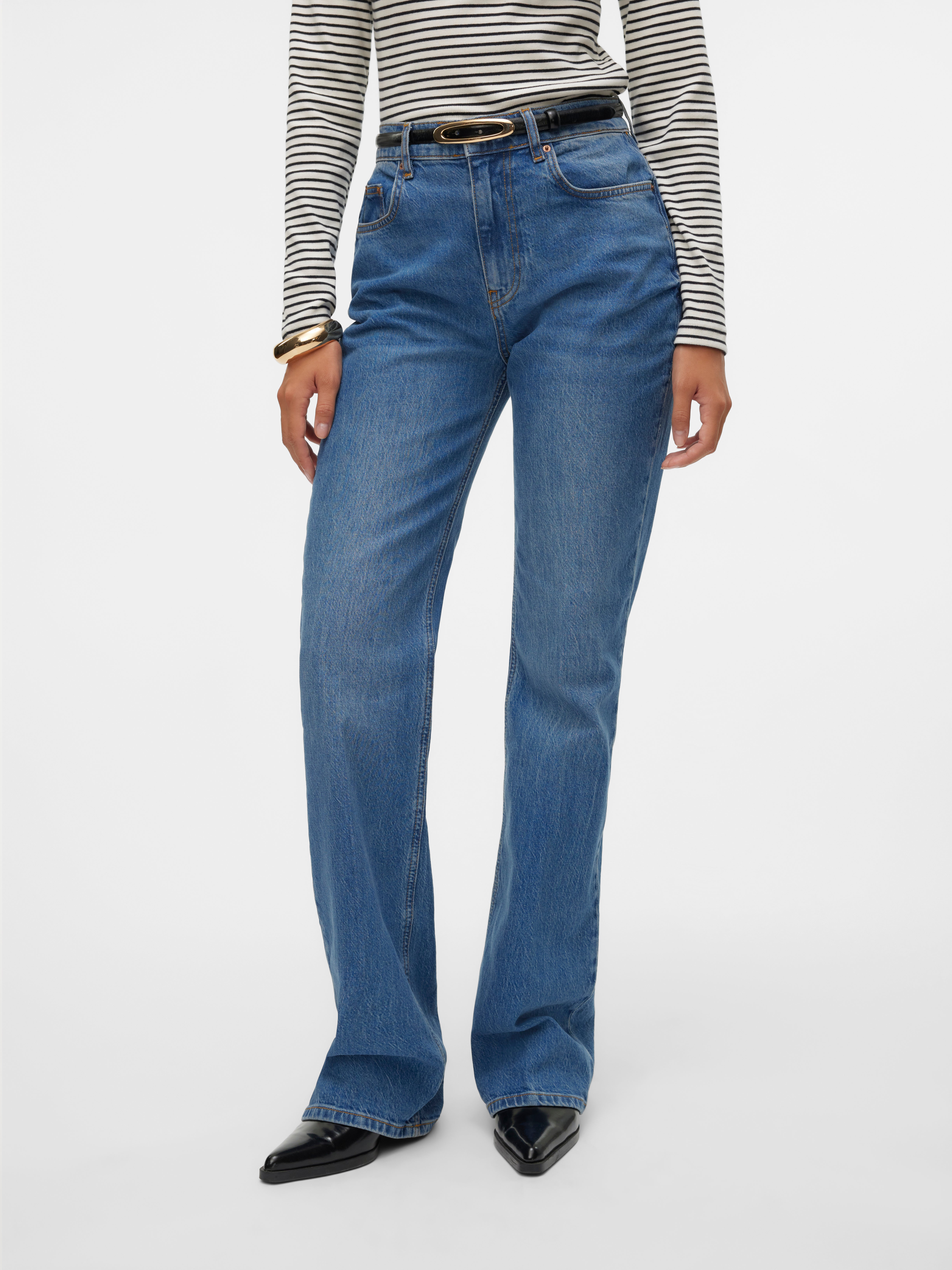 VMEMILY Hohe Taille Ausgestellt Jeans
