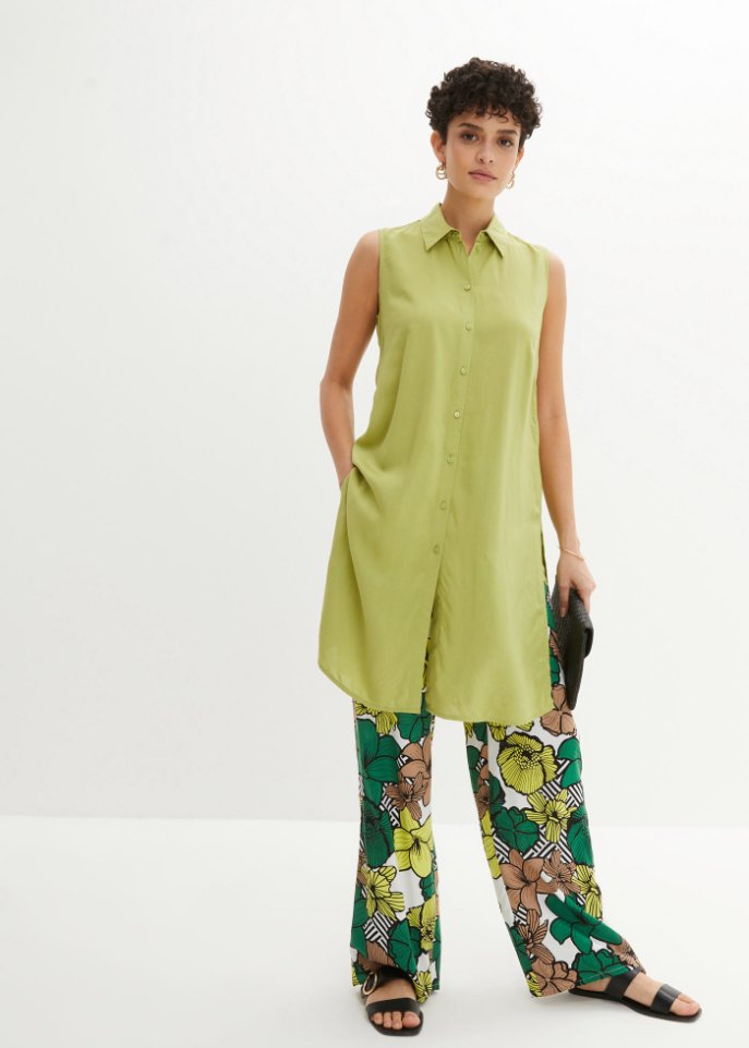 Viskose Longbluse