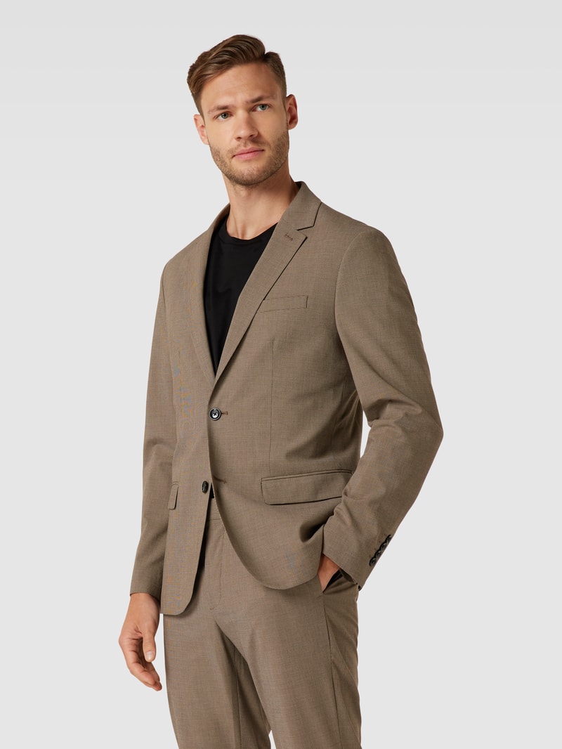 2-Knopf-Sakko mit Strukturmuster Modell 'paulo' in beige