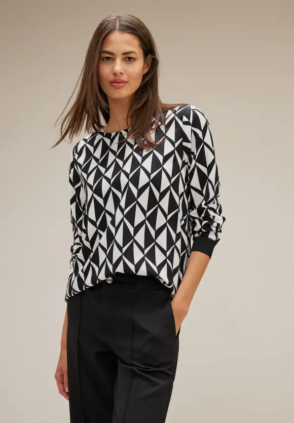 Street One Bluse mit grafischem Print