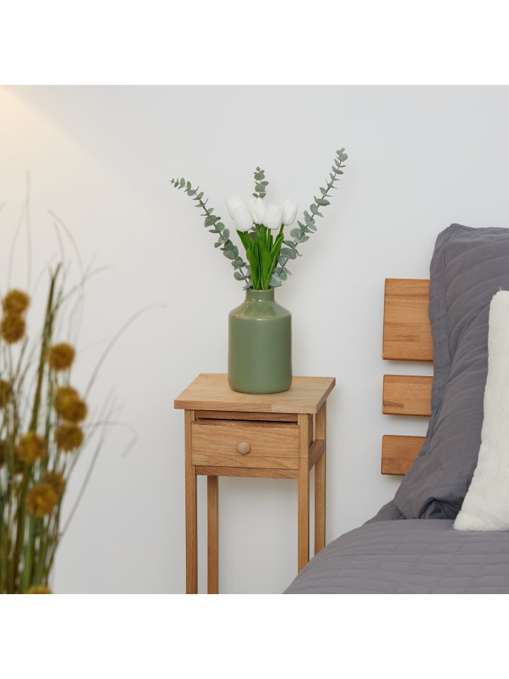 relaxdays 24 x Kunsttulpe in Weiß/ Grün günstig kaufen onesize
