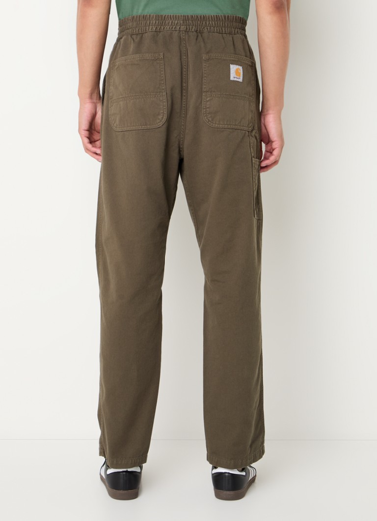 Carhartt WIP Flint taisna piegriezuma bikses no organiskās kokvilnas ar sānu kabatām
