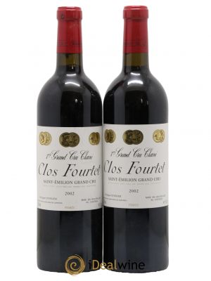 Clos Fourtet 1er Grand Cru Classé B  2002 - Lot de 2 Bouteilles