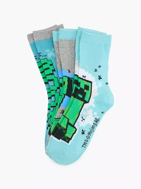 Minecraft 3er Pack Socken