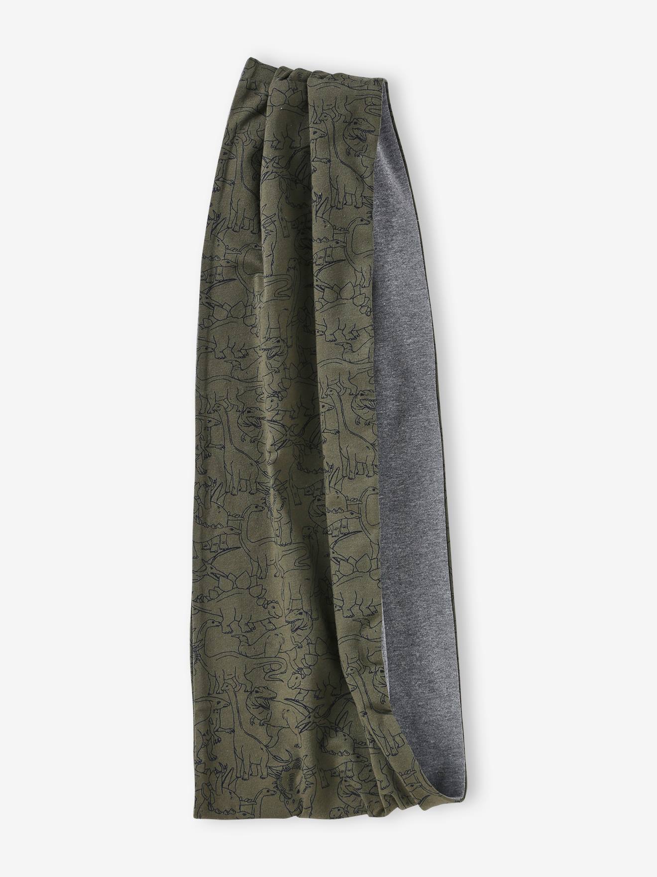 Vertbaudet Jungen Rundschal, wendbar - khaki