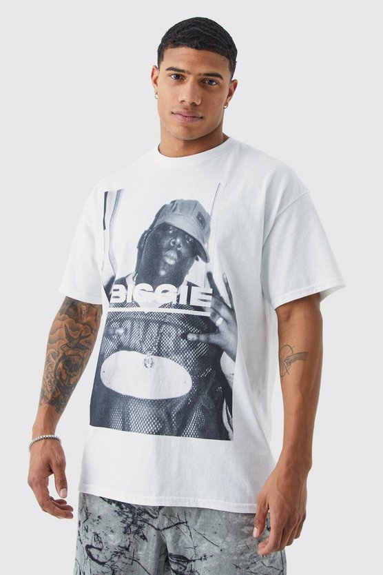 Oversize T-Shirt mit lizenziertem Biggie Print
