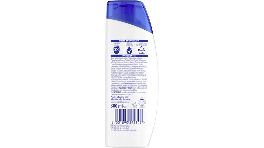 Head & Shoulders Anti Schuppen Shampoo empfindliche Kopfhaut 300ml 300 ml
