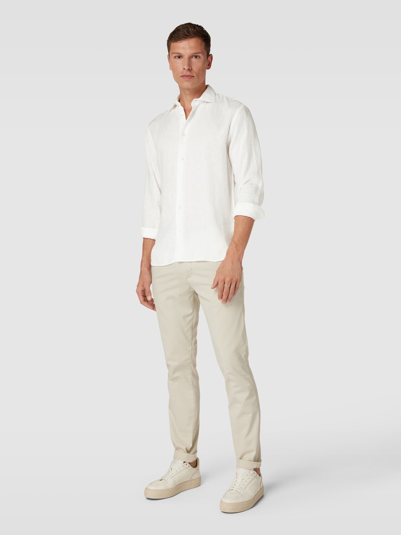 Regular Fit Freizeithemd mit Kentkragen Modell 'marc' in weiß