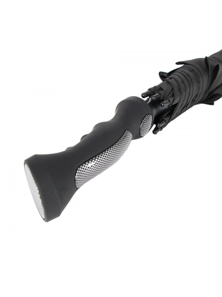 COFI 1453 Teleskop Regenschirm Schwarz ø130 cm in Schwarz günstig kaufen 130 cm