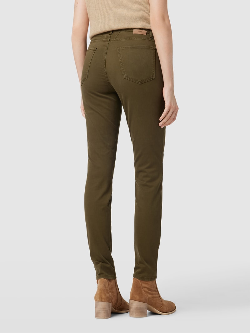 Jeans im 5-Pocket-Design Modell 'Shakira' in olivgrün