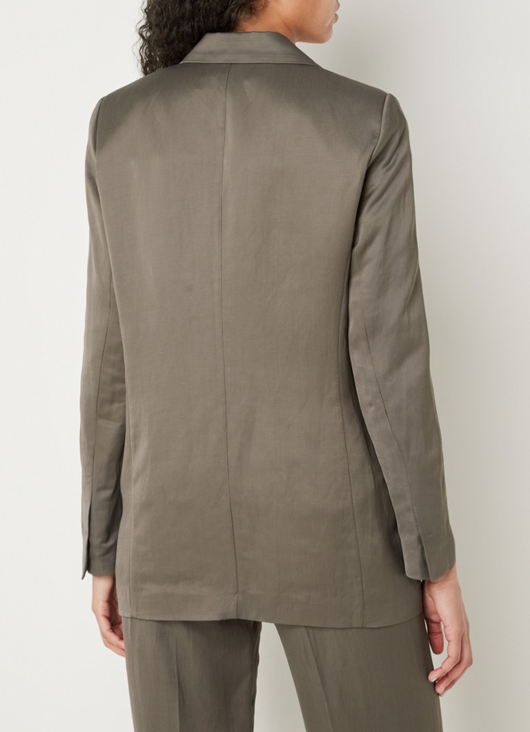 Cinque Cilecco blazer in linen blend with flap pockets