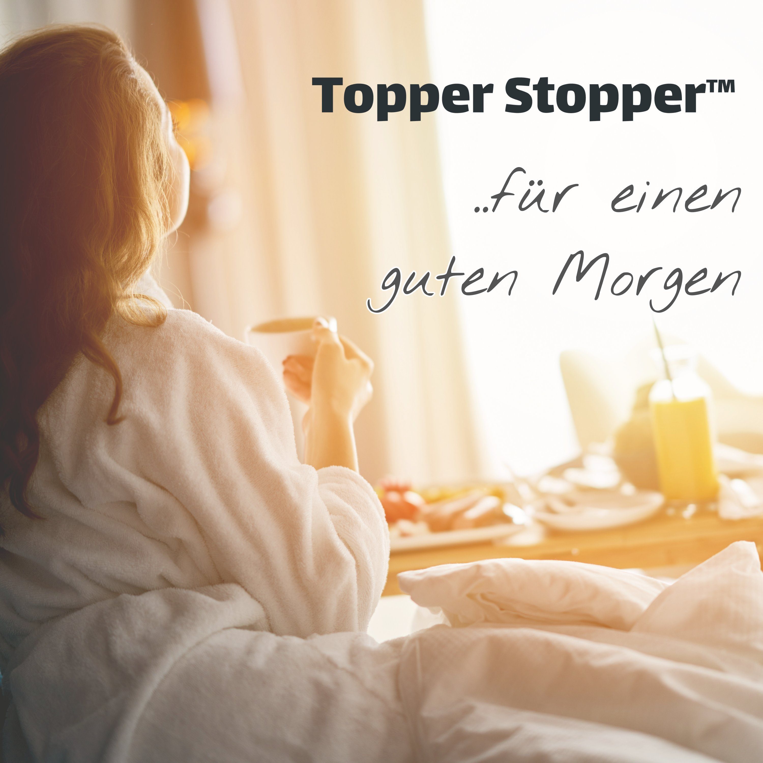 Matratzenschoner Topper Stopper Light - Antirutschmatte für Boxspringbett Topper Stopper