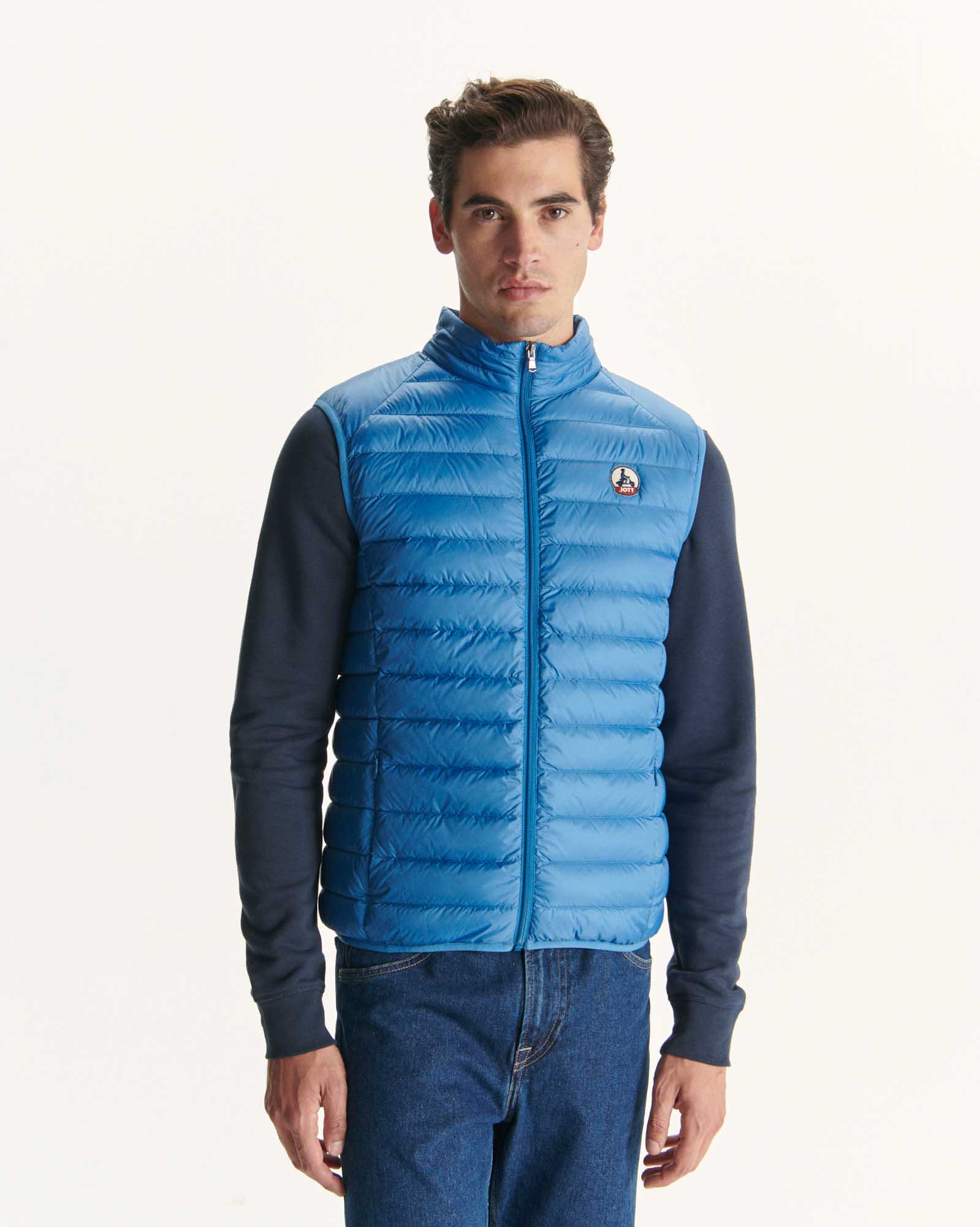 Doudoune sans manches Bleu denim Tom