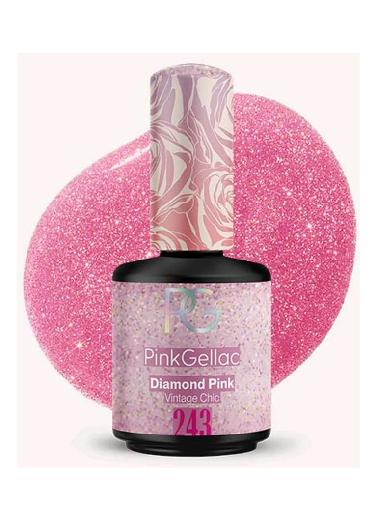 Pink Gellac 243 Diamond Pink - geelimäinen kynsilakka