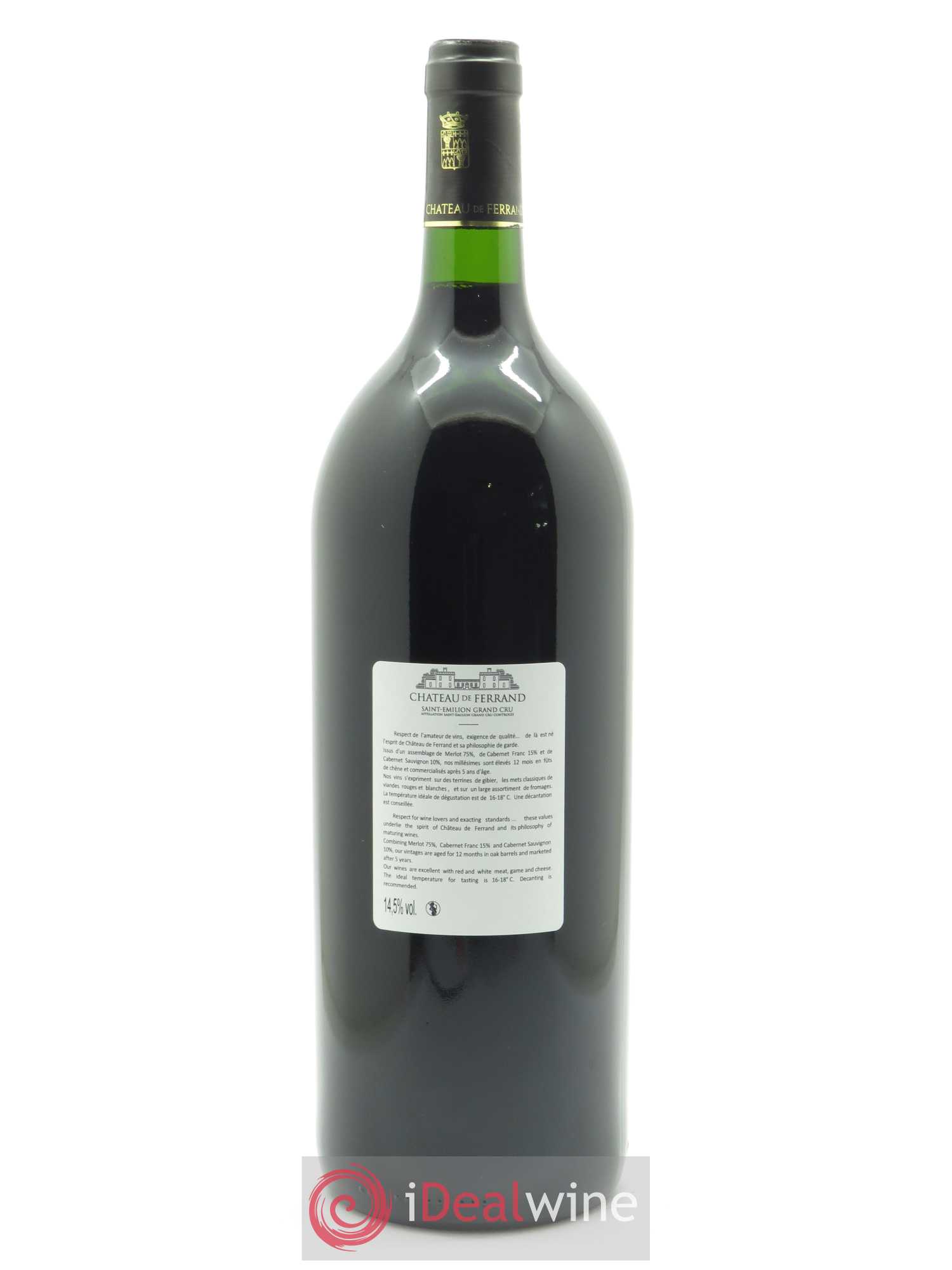 Château de Ferrand Grand Cru Classé (CBO à partir de 6 mgs) 2009 - Lot de 1 Magnum