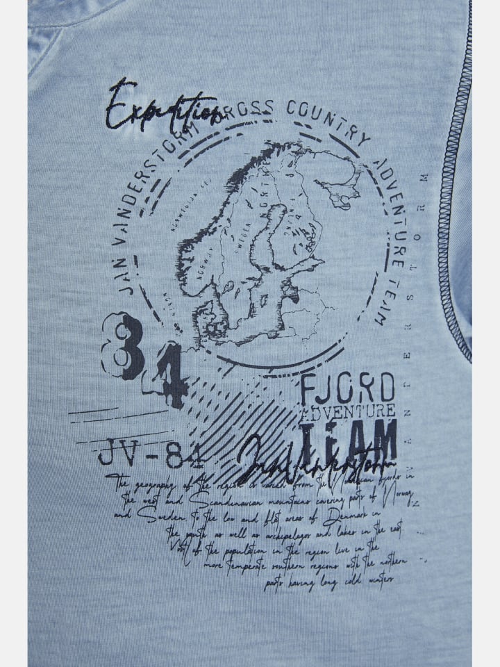 Jan Vanderstorm T-Shirt GODBERT in hellblau günstig kaufen