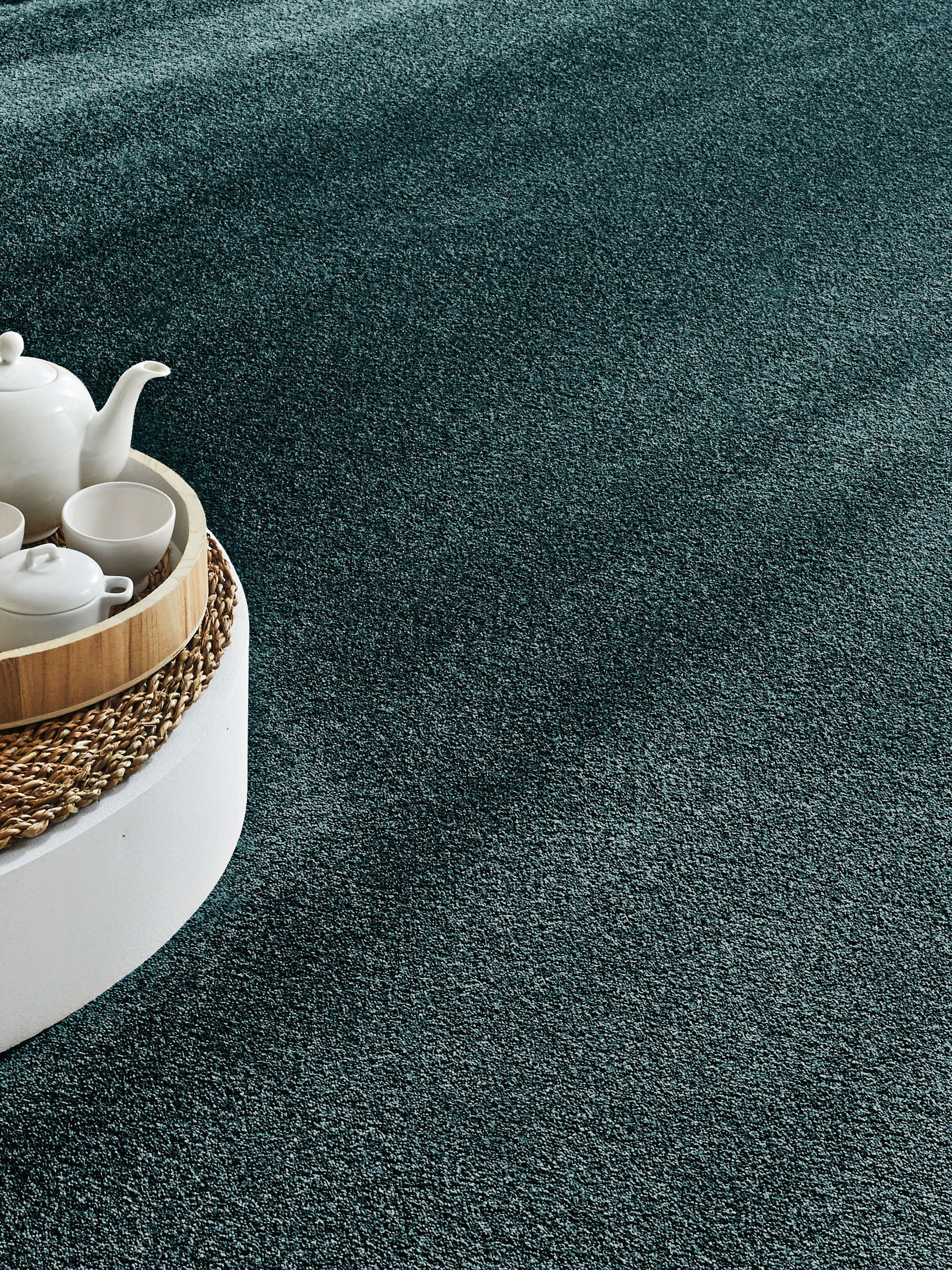 Green Line Velours-Teppichboden, Blautanne 692