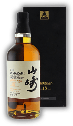 Suntory Yamazaki Single Malt 18 Years 100th Anniversary Edition Suntory Yamazaki Single Malt 18 Years 100th Anniversary Edition Eine Limited Edition kreiert zu Ehren des hundertjährigen Bestehens des Hauses Suntory. Alter 18 J. - 0,7	 Liter - Vol 48%