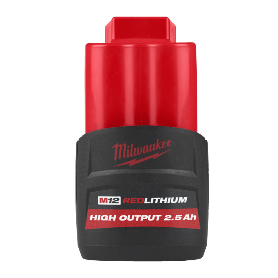 Milwaukee Accessoires 4932480164 M12 High Output HB2.5 Accu 12V 2,5ah Rosso Li-Ion