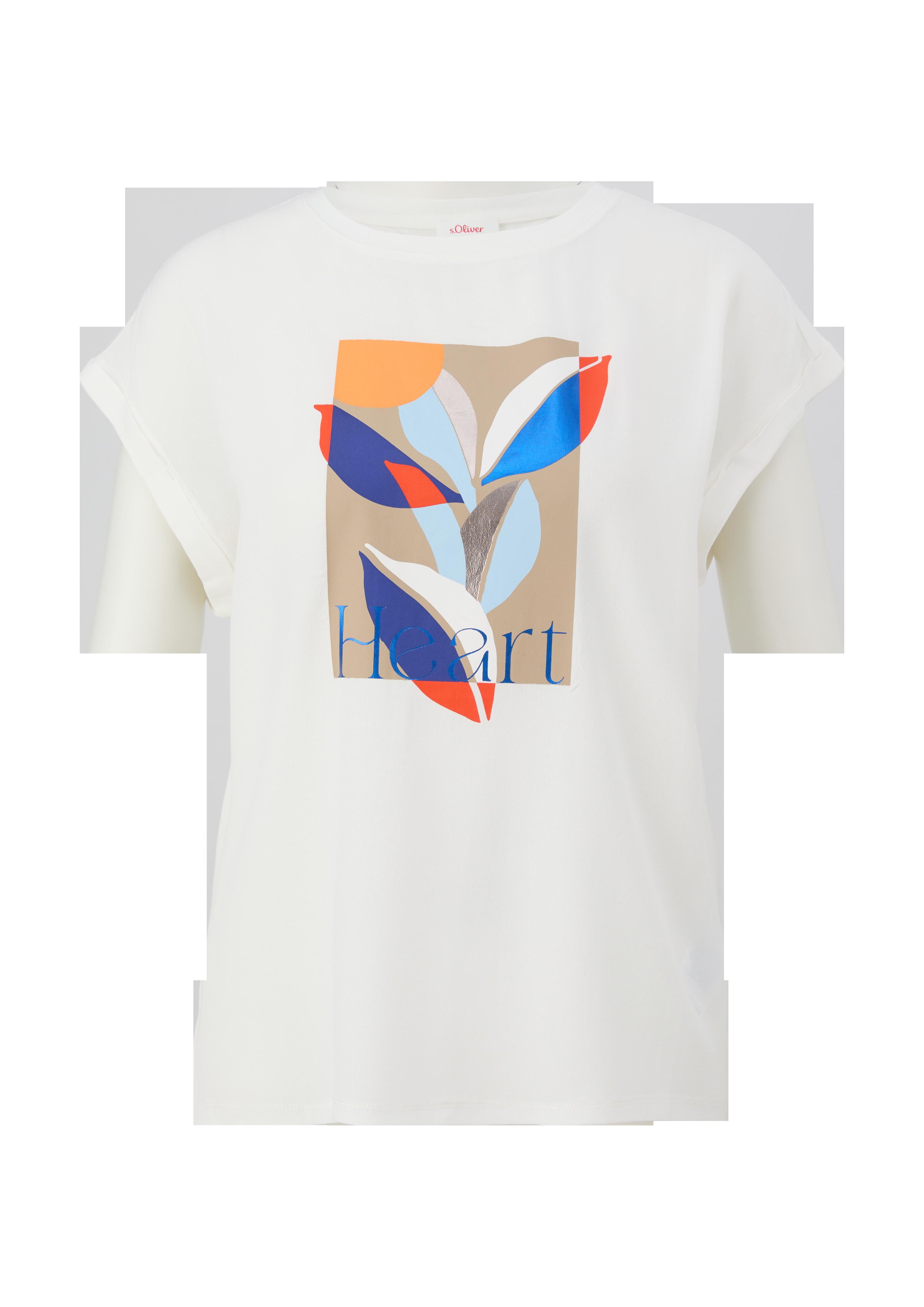 T-Shirt mit Frontprint  2133400-02D0